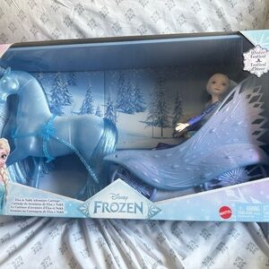 Disney Blue Frozen Sled Doll Set